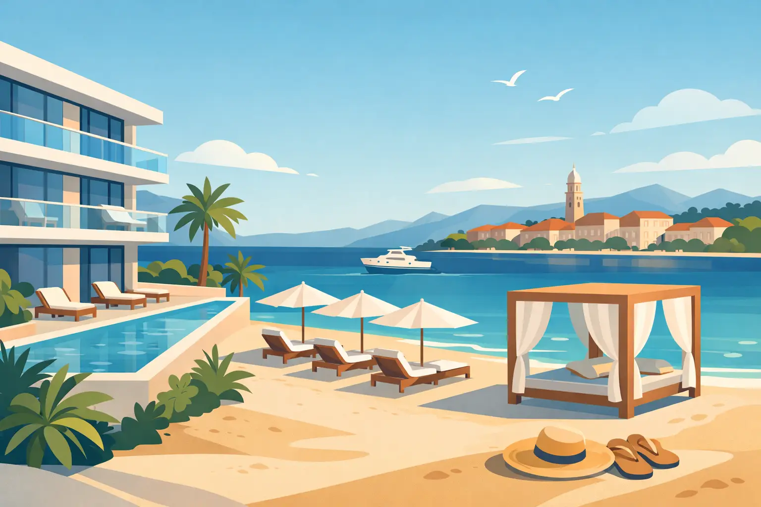 Hotel With Private Beach Reservations in Split