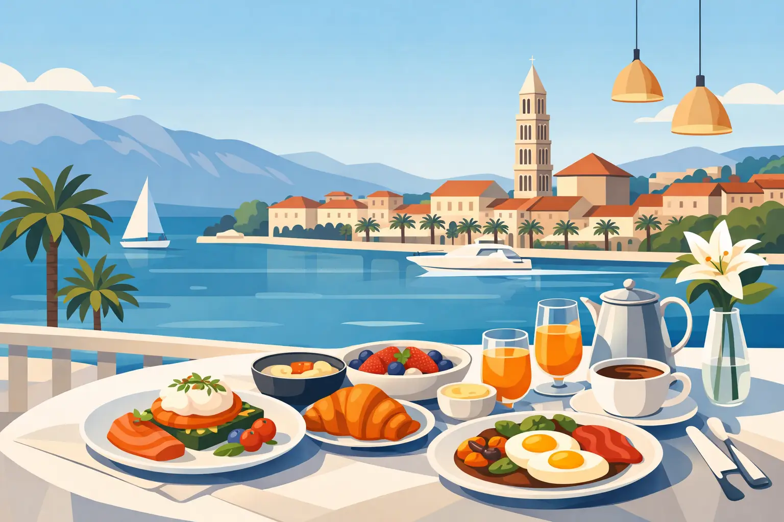A La Carte Breakfast in Split, Served Beautifully