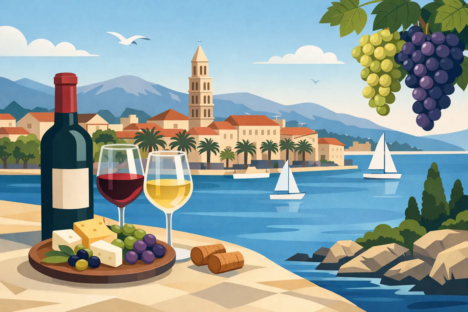 Dalmatian Wine Tasting in Split, Perfected
