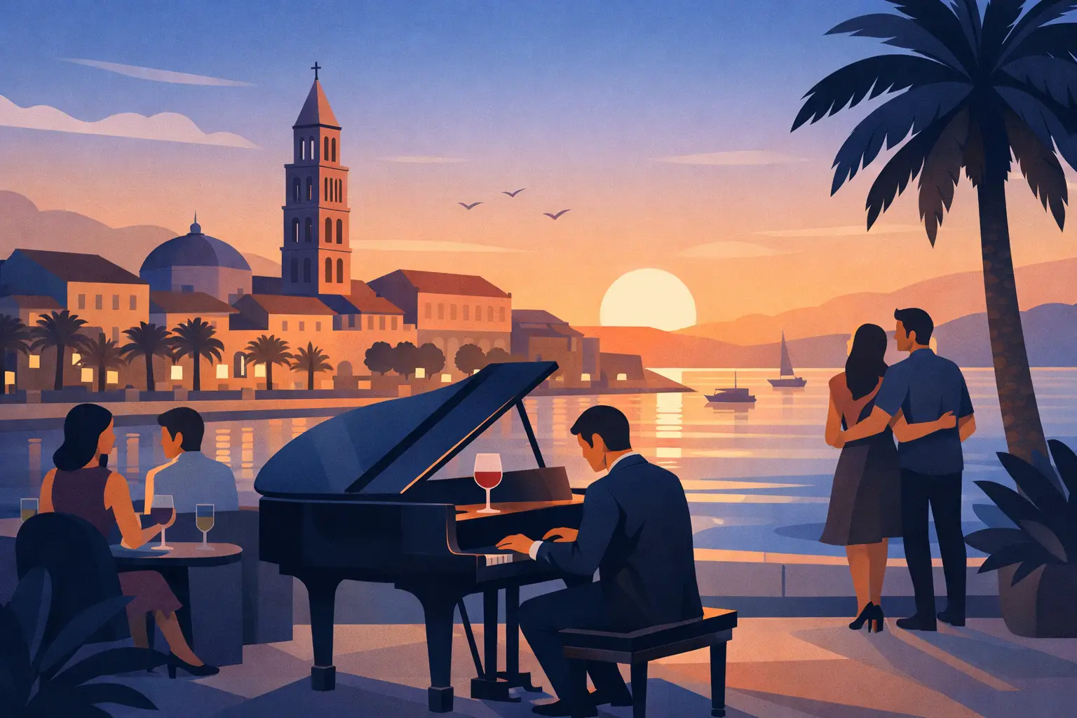 Live Piano Evenings in Split, Perfectly Timed